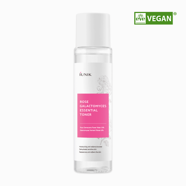 iUNIK Rose Galactomyces Essential Toner 200ml disponible sur Ma petite Coree, ton Eshop 100% K-beauty en direct de Seoul