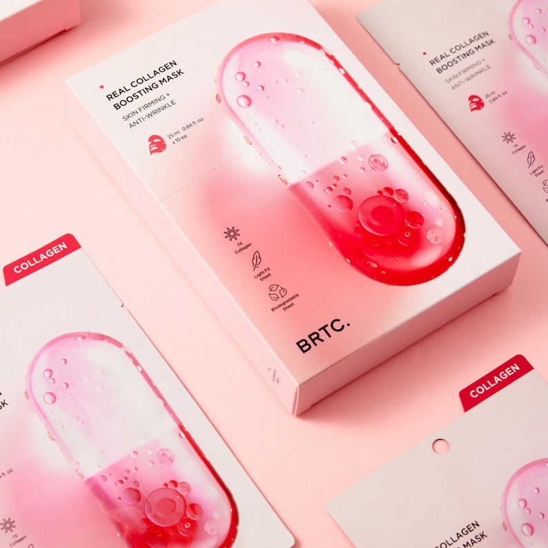 BRTC Real Collagen Bosting Mask 10 Sheets