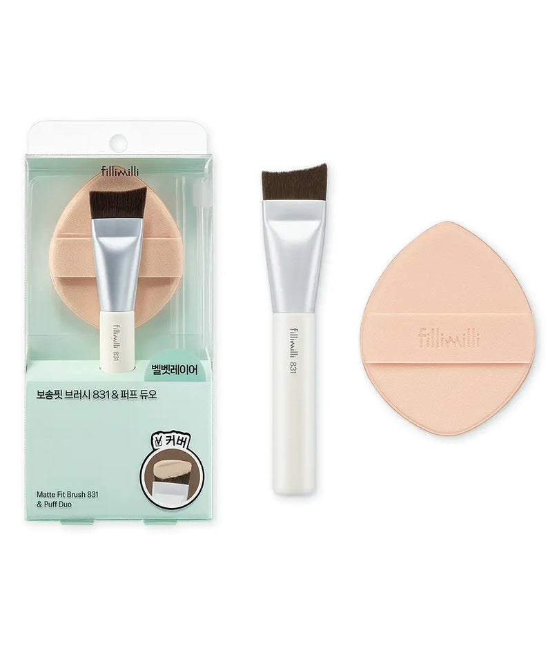 FILLIMILLI Soft Fit Brush 831 & Puff Duo