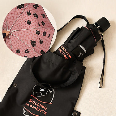 KAKAO FRIENDS - Noir MiniPochette Parapluie Chunsik