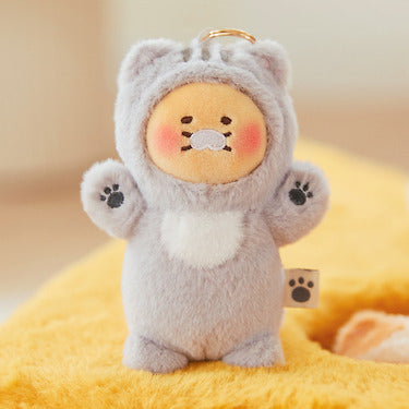 KAKAO FRIENDS - Chunsik Porte-cles Peluche Gris Chunsik