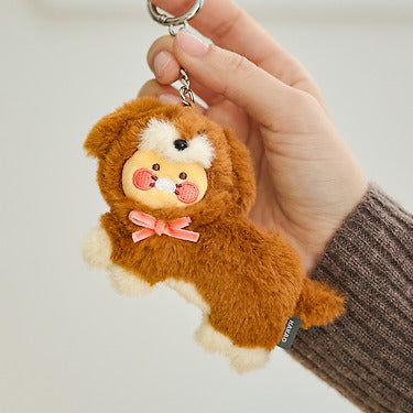 KAKAO FRIENDS - Marron Porte-cles Peluche Chunsik