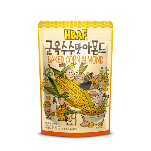HBAF Baked Corn Almond 190g on sales on our Website !