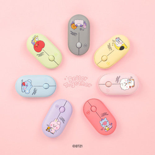 LINEFRIENDS BT21 My Little Buddy Multi-Pairing Bluetooth & Wireless Mouse on sales on our Website !