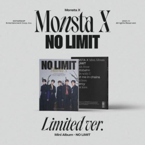 MONSTA X NO LIMIT Limited Ver. 10th Mini Album on sales on our Website !