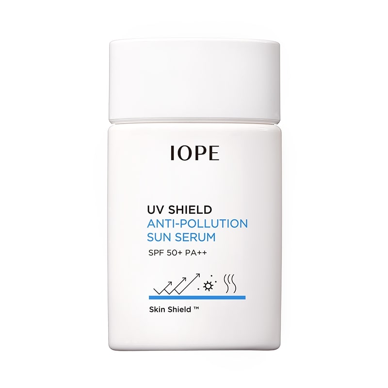 IOPE UV Shield Anti-Pollution Sun Serum on sales on our Website !